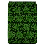 Green Floral Pattern Floral Greek Ornaments Removable Flap Cover (L)