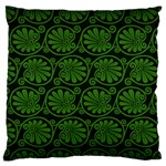 Green Floral Pattern Floral Greek Ornaments Standard Premium Plush Fleece Cushion Case (One Side)