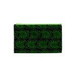 Green Floral Pattern Floral Greek Ornaments Cosmetic Bag (XS)