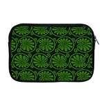 Green Floral Pattern Floral Greek Ornaments Apple MacBook Pro 17  Zipper Case