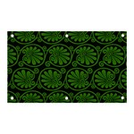 Green Floral Pattern Floral Greek Ornaments Banner and Sign 5  x 3 