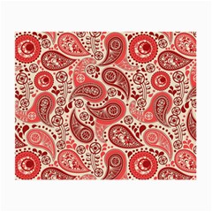 Paisley Red Ornament Texture Small Glasses Cloth (2 Sides) from UrbanLoad.com Back
