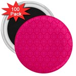 Pink Pattern, Abstract, Background, Bright 3  Magnets (100 pack)