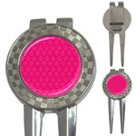 Pink Pattern, Abstract, Background, Bright 3-in-1 Golf Divots