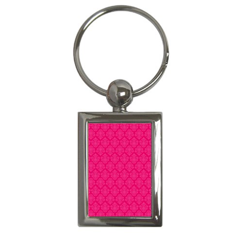 Pink Pattern, Abstract, Background, Bright Key Chain (Rectangle) from UrbanLoad.com Front