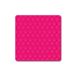 Pink Pattern, Abstract, Background, Bright Square Magnet