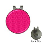Pink Pattern, Abstract, Background, Bright Hat Clips with Golf Markers
