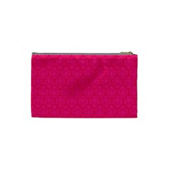 Pink Pattern, Abstract, Background, Bright Cosmetic Bag (Small) from UrbanLoad.com Back