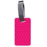 Pink Pattern, Abstract, Background, Bright Luggage Tag (one side)