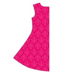 Pink Pattern, Abstract, Background, Bright Long Sleeve Velvet V Back Left