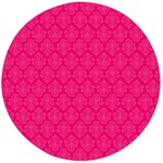 Pink Pattern, Abstract, Background, Bright Wooden Bottle Opener (Round)