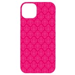 Pink Pattern, Abstract, Background, Bright iPhone 14 Plus Black UV Print Case