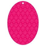 Pink Pattern, Abstract, Background, Bright UV Print Acrylic Ornament Oval