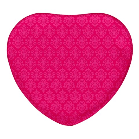 Pink Pattern, Abstract, Background, Bright Heart Glass Fridge Magnet (4 pack) from UrbanLoad.com Front