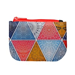 Texture With Triangles Mini Coin Purse from UrbanLoad.com Front