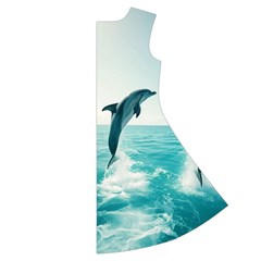 Dolphin Sea Ocean Short Sleeve V Back Right