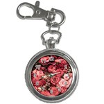 Pink Roses Flowers Love Nature Key Chain Watches