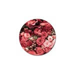 Pink Roses Flowers Love Nature Golf Ball Marker