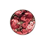 Pink Roses Flowers Love Nature Hat Clip Ball Marker (4 pack)