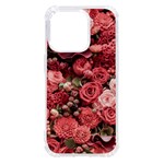 Pink Roses Flowers Love Nature iPhone 14 Pro TPU UV Print Case