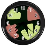 Elements Scribbles Wiggly Line Wall Clock (Black)