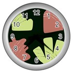 Elements Scribbles Wiggly Line Wall Clock (Silver)