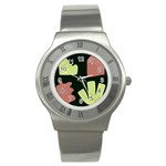 Elements Scribbles Wiggly Line Stainless Steel Watch