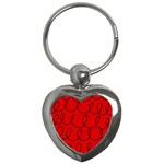 Red Background Wallpaper Key Chain (Heart)
