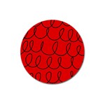 Red Background Wallpaper Magnet 3  (Round)