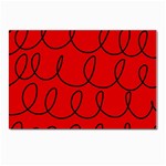 Red Background Wallpaper Postcard 4 x 6  (Pkg of 10)