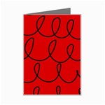 Red Background Wallpaper Mini Greeting Card