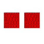Red Background Wallpaper Cufflinks (Square)