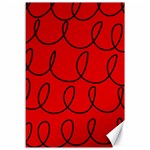 Red Background Wallpaper Canvas 12  x 18 