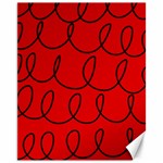 Red Background Wallpaper Canvas 11  x 14 