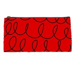 Red Background Wallpaper Pencil Case