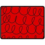 Red Background Wallpaper Fleece Blanket (Large)