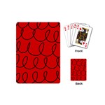 Red Background Wallpaper Playing Cards Single Design (Mini)