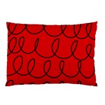 Red Background Wallpaper Pillow Case (Two Sides)