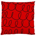 Red Background Wallpaper Large Cushion Case (Two Sides)