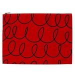 Red Background Wallpaper Cosmetic Bag (XXL)