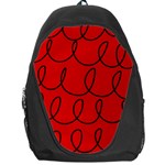 Red Background Wallpaper Backpack Bag