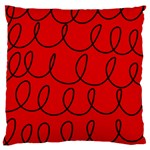 Red Background Wallpaper Standard Premium Plush Fleece Cushion Case (Two Sides)
