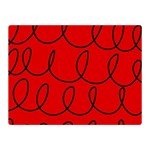 Red Background Wallpaper Two Sides Premium Plush Fleece Blanket (Mini)