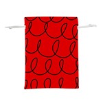 Red Background Wallpaper Lightweight Drawstring Pouch (S)