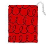 Red Background Wallpaper Drawstring Pouch (4XL)