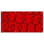 Red Background Wallpaper Banner and Sign 8  x 4 