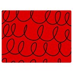 Red Background Wallpaper Premium Plush Fleece Blanket (Extra Small)