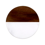 Red Background Wallpaper Classic Marble Wood Coaster (Round) 