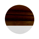 Red Background Wallpaper Marble Wood Coaster (Round)