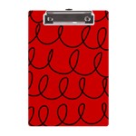 Red Background Wallpaper A5 Acrylic Clipboard